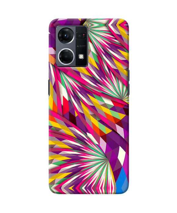 Abstract colorful print Oppo F21 Pro 4G Back Cover