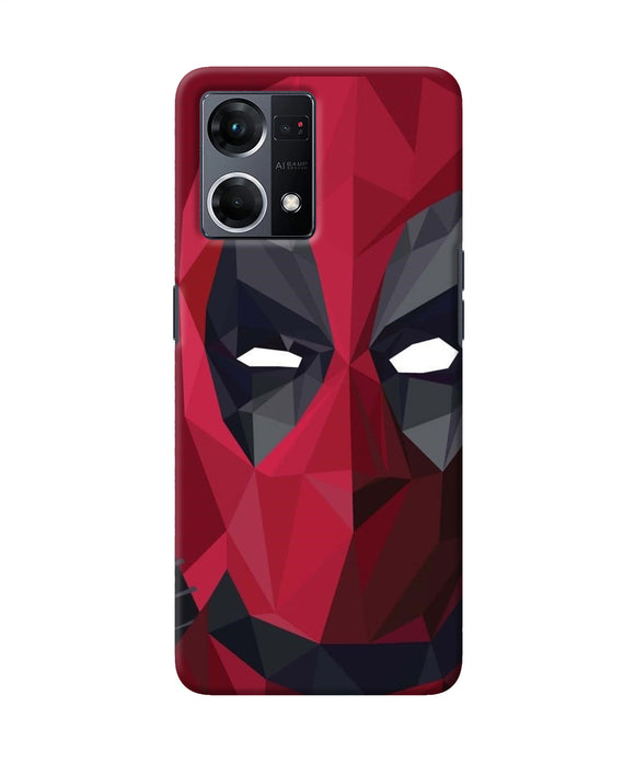 Abstract deadpool mask Oppo F21 Pro 4G Back Cover