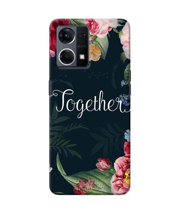 Together flower Oppo F21 Pro 4G Back Cover