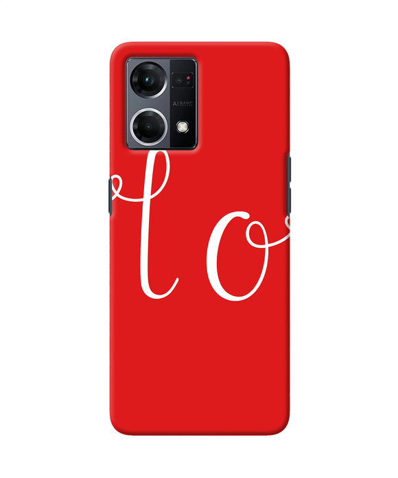 Love one Oppo F21 Pro 4G Back Cover