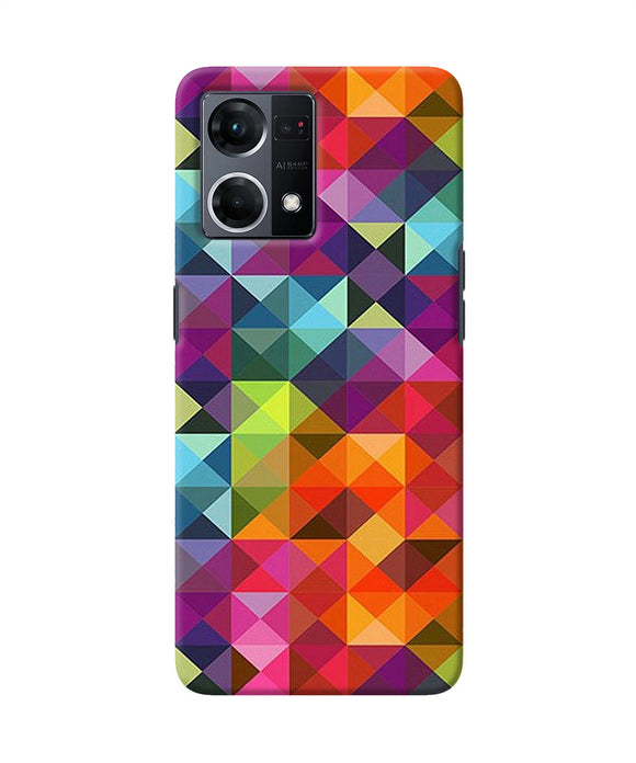 Abstract triangle pattern Oppo F21 Pro 4G Back Cover