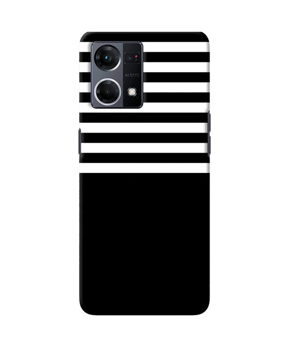 Black and white print Oppo F21 Pro 4G Back Cover