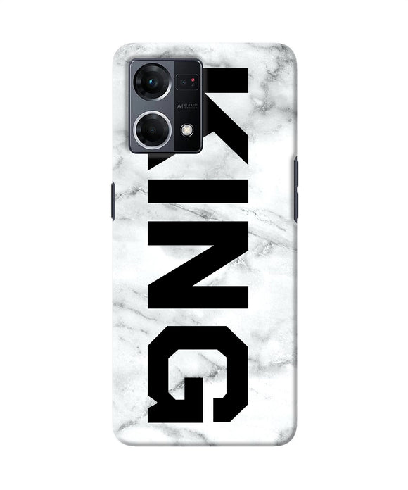 King marble text Oppo F21 Pro 4G Back Cover