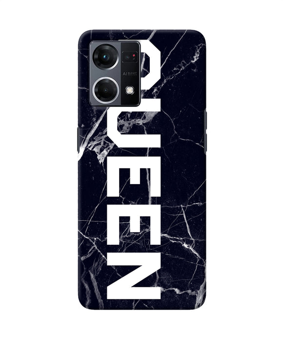 Queen marble text Oppo F21 Pro 4G Back Cover