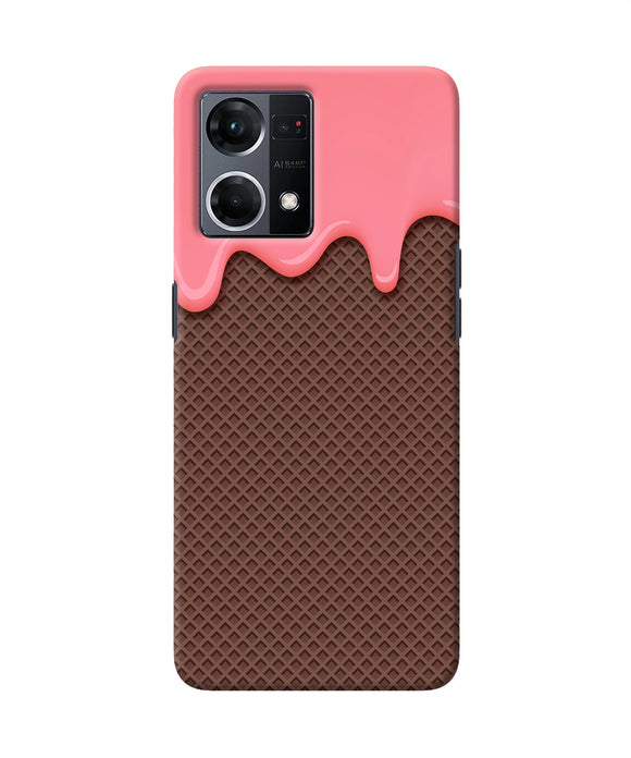 Waffle cream biscuit Oppo F21 Pro 4G Back Cover