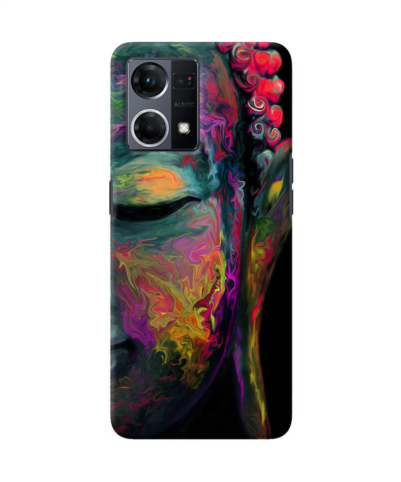 Buddha face painting Oppo F21 Pro 4G Back Cover