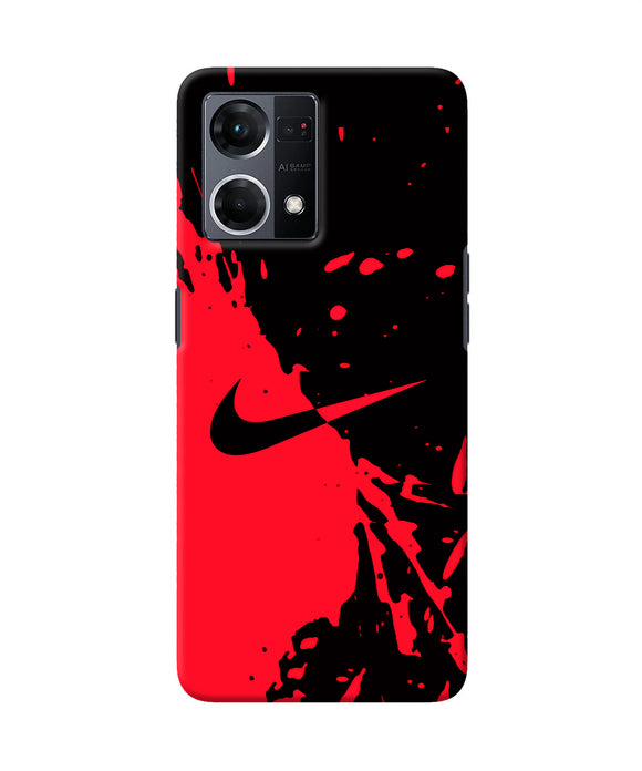 Nike red black poster Oppo F21 Pro 4G Back Cover