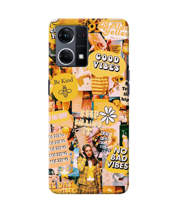 Good vibes poster Oppo F21 Pro 4G Back Cover