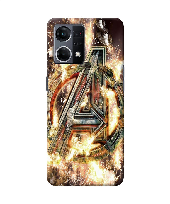 Avengers burning logo Oppo F21 Pro 4G Back Cover
