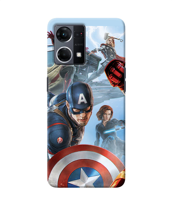 Avengers on the sky Oppo F21 Pro 4G Back Cover