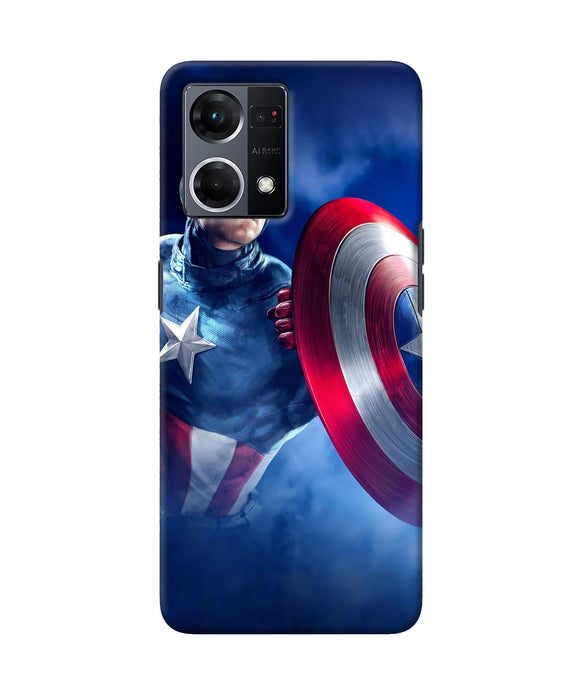 Captain america on sky Oppo F21 Pro 4G Back Cover