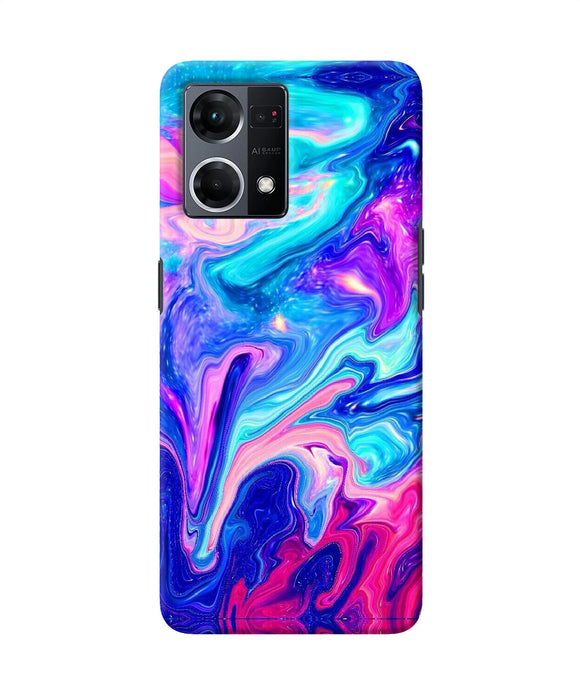 Abstract colorful water Oppo F21 Pro 4G Back Cover