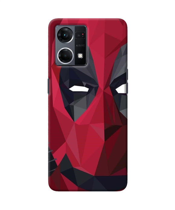 Abstract deadpool half mask Oppo F21 Pro 4G Back Cover