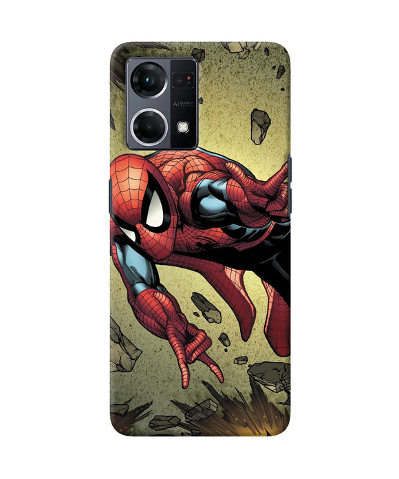 Spiderman on sky Oppo F21 Pro 4G Back Cover