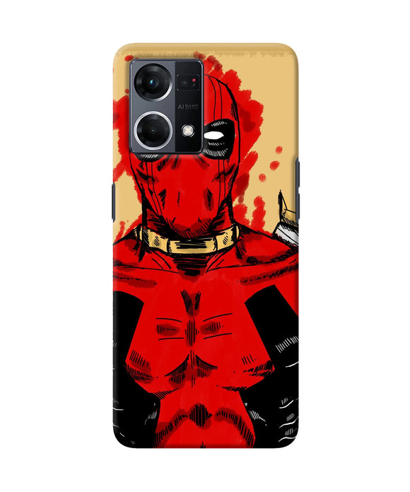 Blooded deadpool Oppo F21 Pro 4G Back Cover