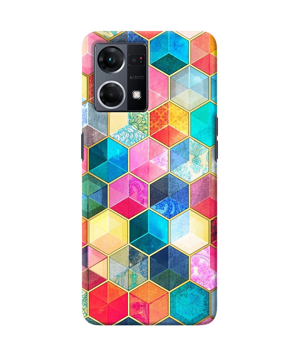 Abstract color box Oppo F21 Pro 4G Back Cover