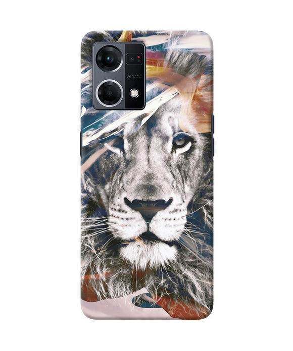 Lion poster Oppo F21 Pro 4G Back Cover