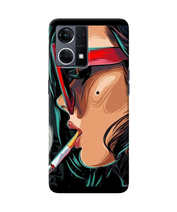 Smoking girl Oppo F21 Pro 4G Back Cover