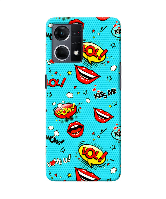 Lol lips print Oppo F21 Pro 4G Back Cover