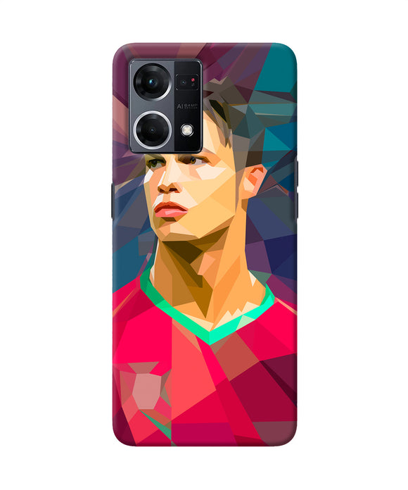Abstract ronaldo Oppo F21 Pro 4G Back Cover
