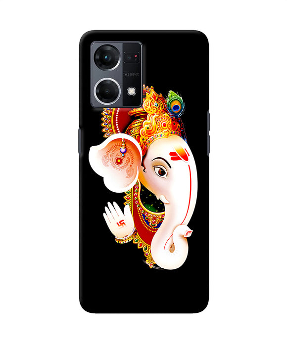 Lord ganesh face Oppo F21 Pro 4G Back Cover