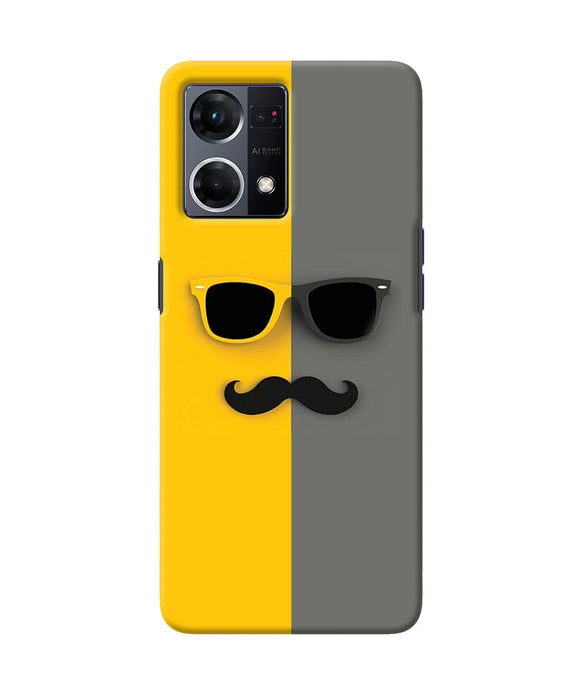 Mustache glass Oppo F21 Pro 4G Back Cover