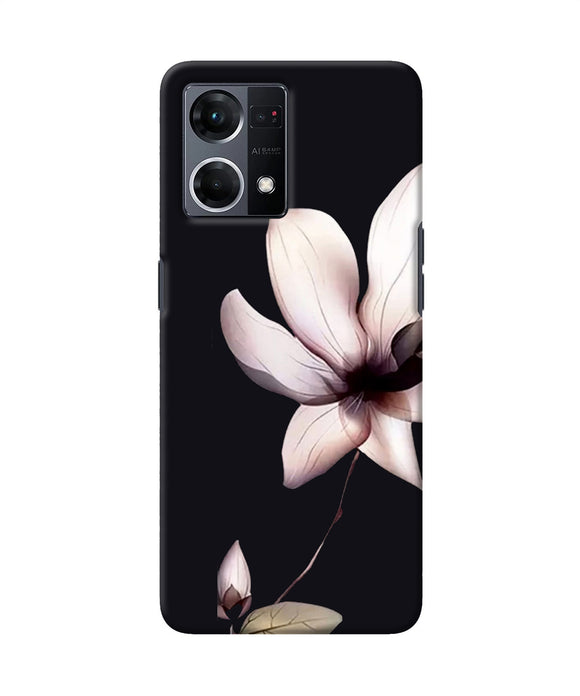 Flower white Oppo F21 Pro 4G Back Cover