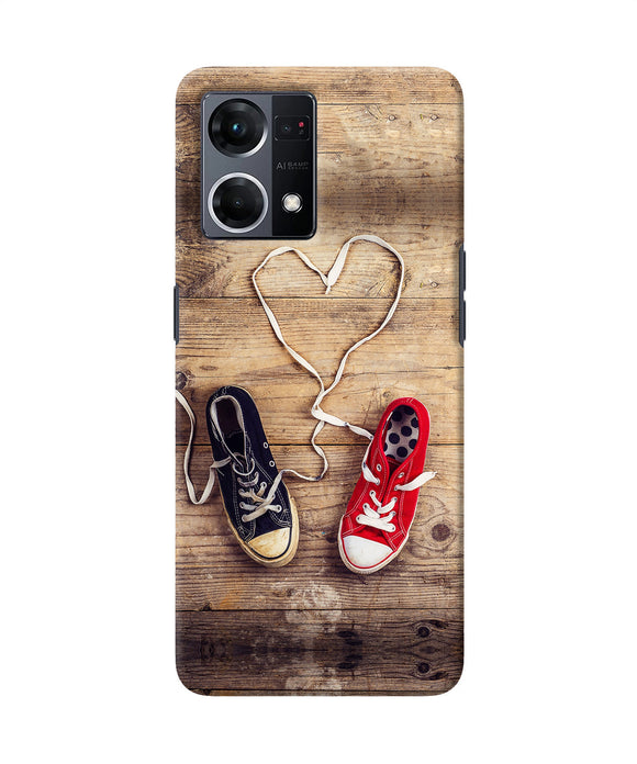 Shoelace heart Oppo F21 Pro 4G Back Cover