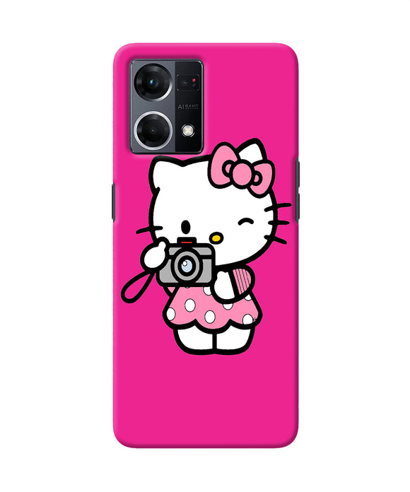 Hello kitty cam pink Oppo F21 Pro 4G Back Cover