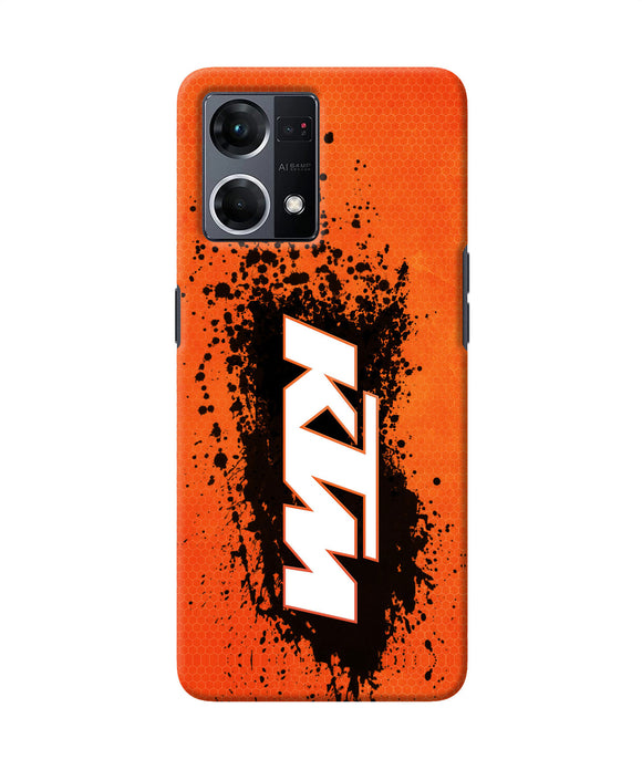 KTM black spray Oppo F21 Pro 4G Back Cover