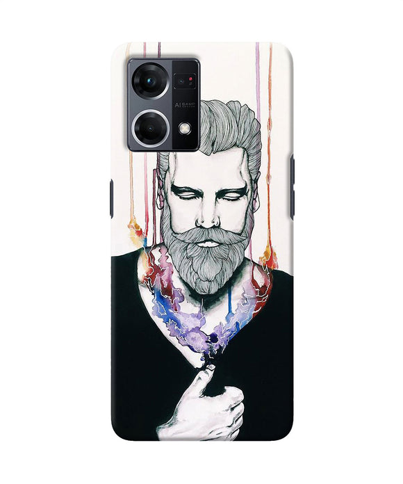 Beard man character Oppo F21 Pro 4G Back Cover