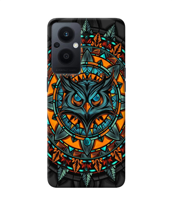Angry Owl Art Oppo F21 Pro 5G Back Cover