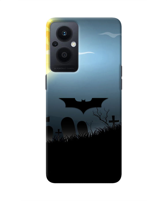 Batman Scary cemetry Oppo F21 Pro 5G Real 4D Back Cover