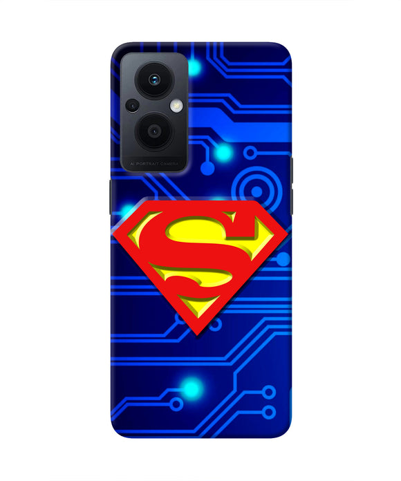 Superman Abstract Oppo F21 Pro 5G Real 4D Back Cover
