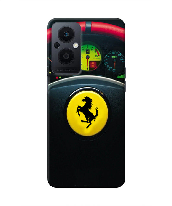 Ferrari Steeriing Wheel Oppo F21 Pro 5G Real 4D Back Cover