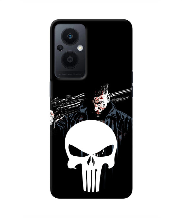 Punisher Character Oppo F21 Pro 5G Real 4D Back Cover