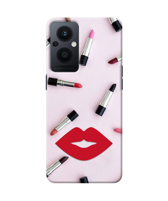 Lips Lipstick Shades Oppo F21 Pro 5G Real 4D Back Cover