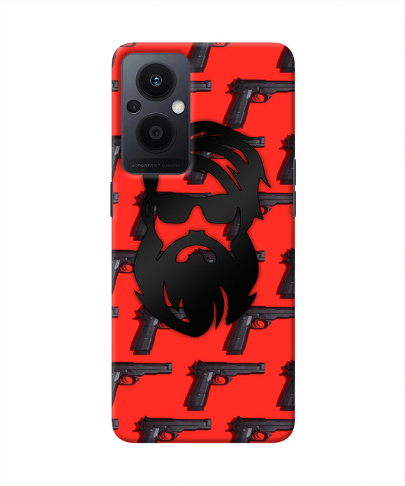 Rocky Bhai Beard Look Oppo F21 Pro 5G Real 4D Back Cover