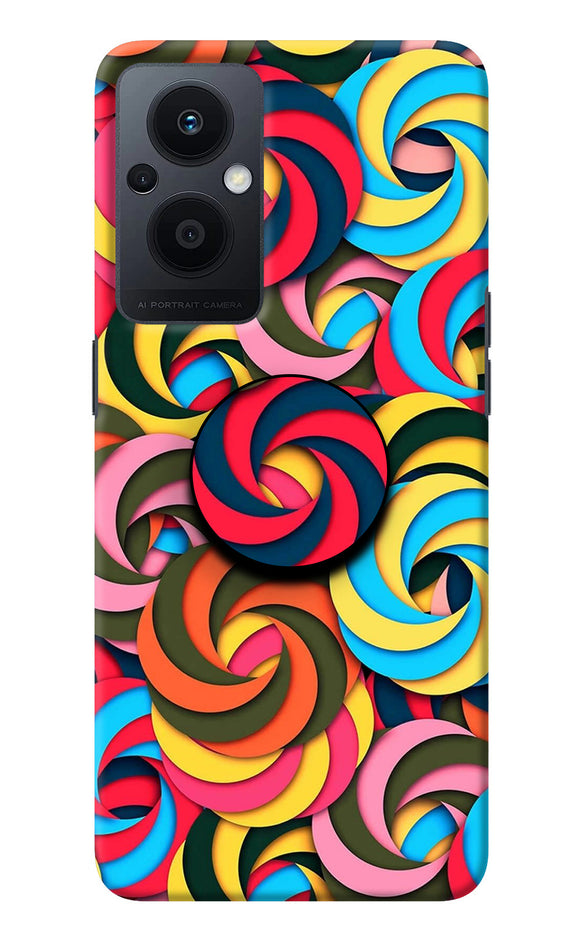 Spiral Pattern Oppo F21 Pro 5G Pop Case