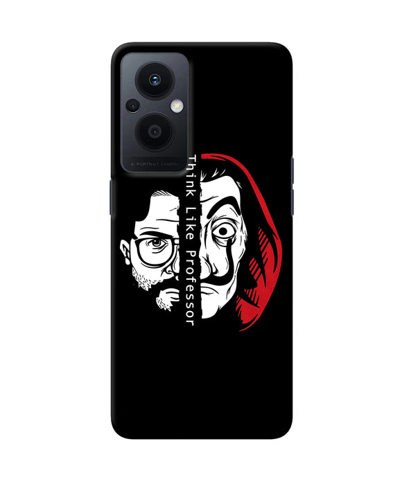 Money Heist Think Like Professor Oppo F21 Pro 5G Back Cover