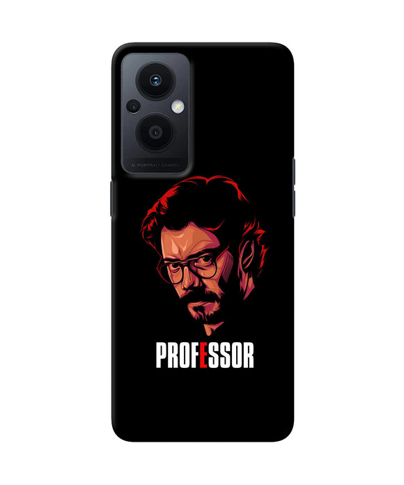 Money Heist Professor Sketch Oppo F21 Pro 5G Back Cover