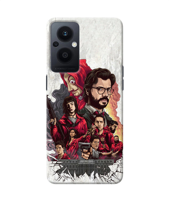 Money Heist Poster Oppo F21 Pro 5G Back Cover