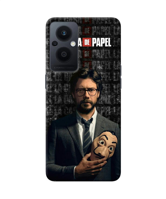 Money Heist Professor with Mask Oppo F21 Pro 5G Back Cover