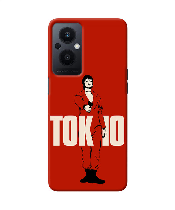 Money Heist Tokyo With Gun Oppo F21 Pro 5G Back Cover