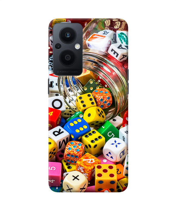 Colorful Dice Oppo F21 Pro 5G Back Cover