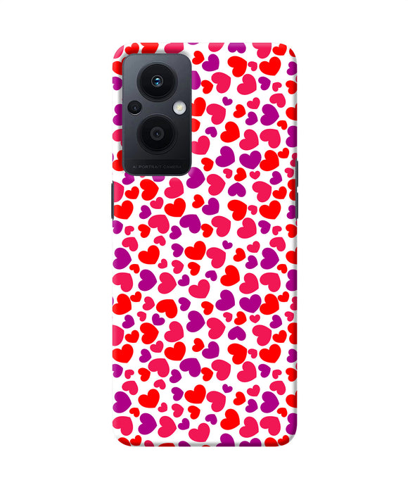 Heart print Oppo F21 Pro 5G Back Cover