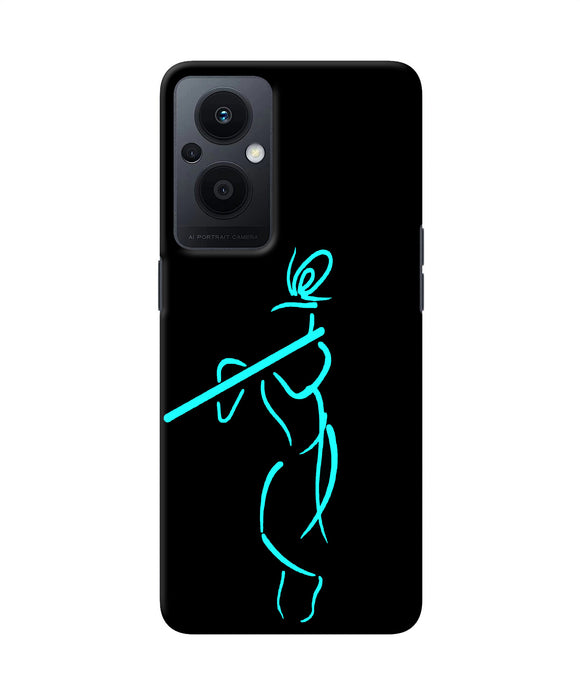 Lord krishna sketch Oppo F21 Pro 5G Back Cover