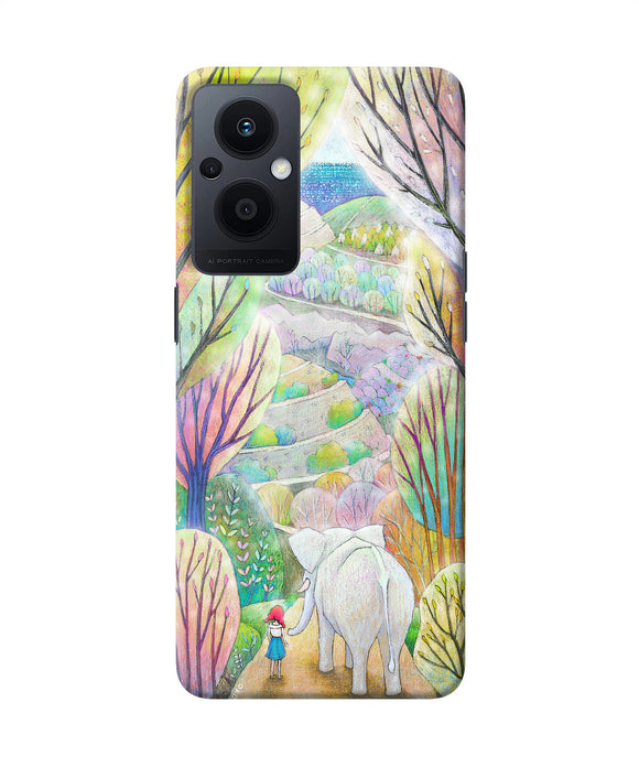 Natual elephant girl Oppo F21 Pro 5G Back Cover
