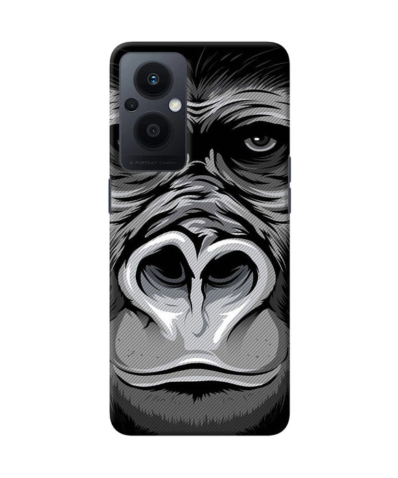 Black chimpanzee Oppo F21 Pro 5G Back Cover