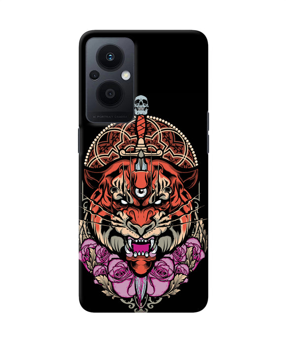 Abstract tiger Oppo F21 Pro 5G Back Cover